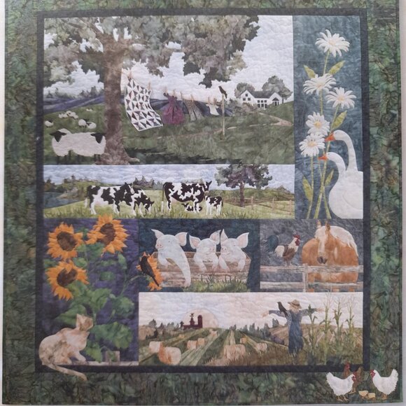 Vintage Holstein Cow Quilt Block Sewing Pattern McKenna Ryan Storybook Farm - Picture 4 of 9
